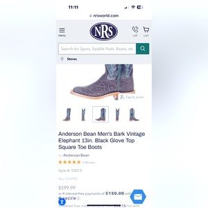 Men’s Anderson bean boots. Bark vintage 🐘